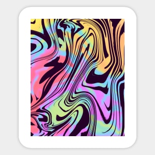 Fluid Colors Abstract Paint Sticker